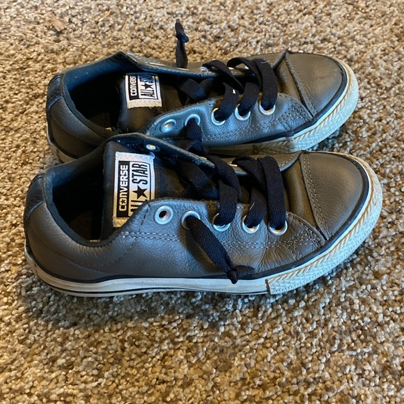 Converse All Star Kids Sneakers Grey Size 13 - Picture 3 of 10